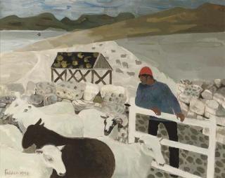 Mary Fedden, R.A. - Highland Sheep