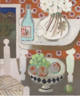 Mary Fedden, R.A. - Orange Table Top Still Life