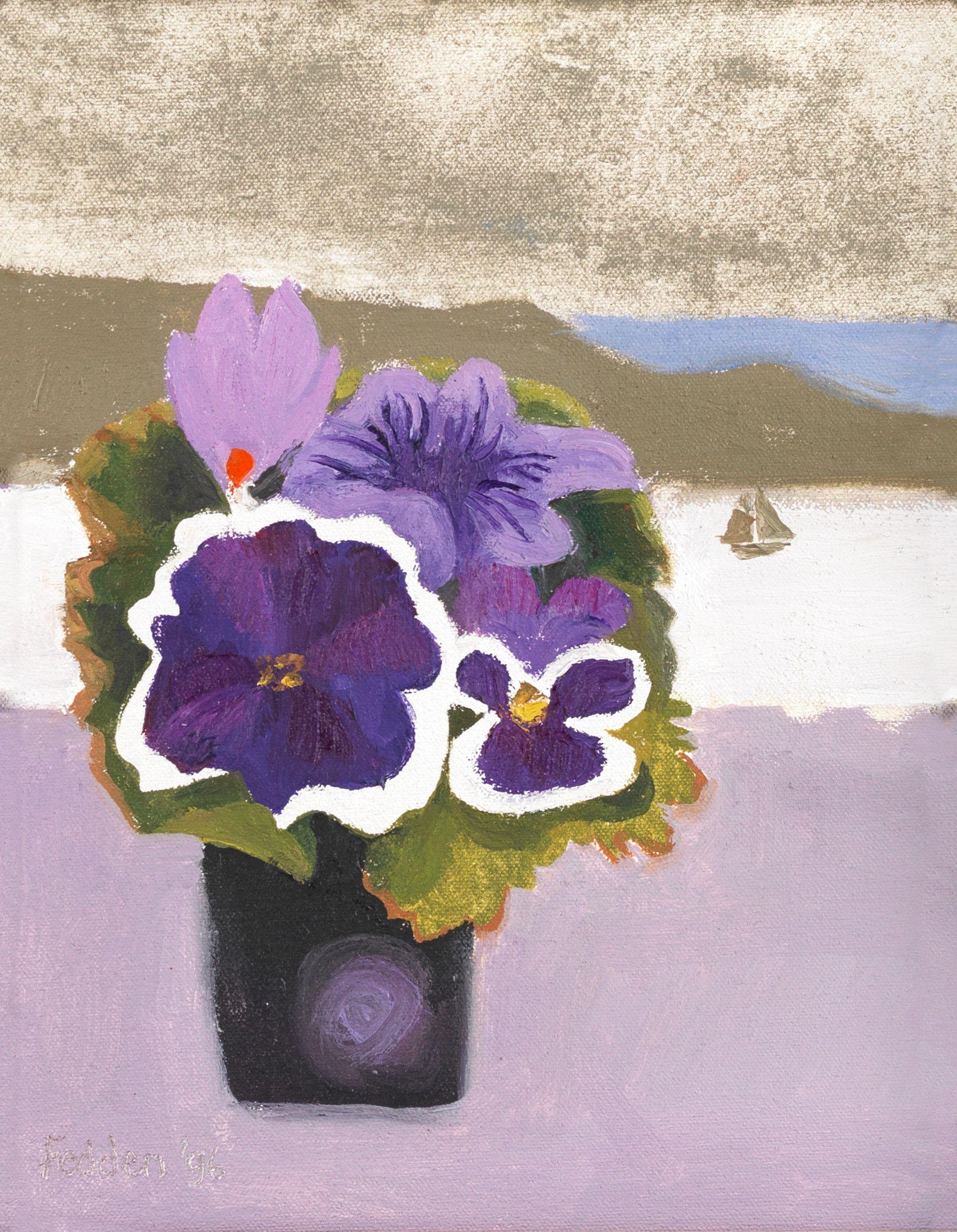 Mary Fedden R.A. - Petunias, Pansy & Crocus