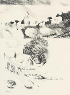 Mary Fedden, R.A. - Still Life With Fruit