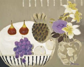 Mary Fedden, R.A. - Still Life With Grapes And Figs