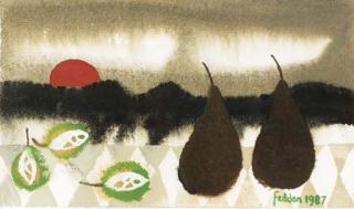 Mary Fedden, R.A. - Still Life with Setting Sun