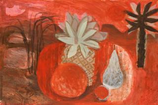 Mary Fedden, R.A. - The Pineapple (Red Still Life)