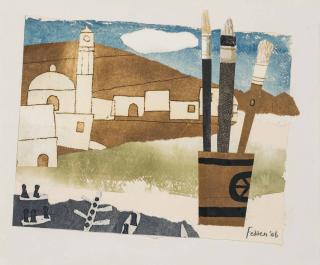 Mary Fedden, R.A. - Three Paint Brushes