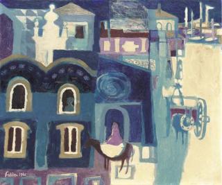 Mary Fedden, R.A. - Village in Portugal