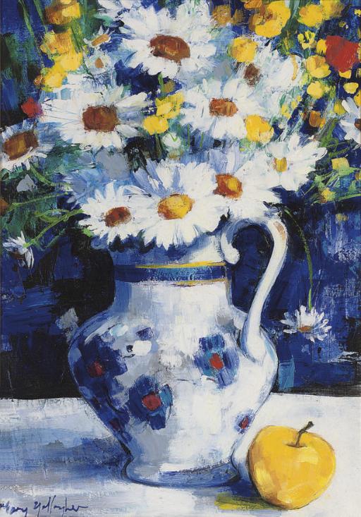 Mary Gallagher - Still life with daisies