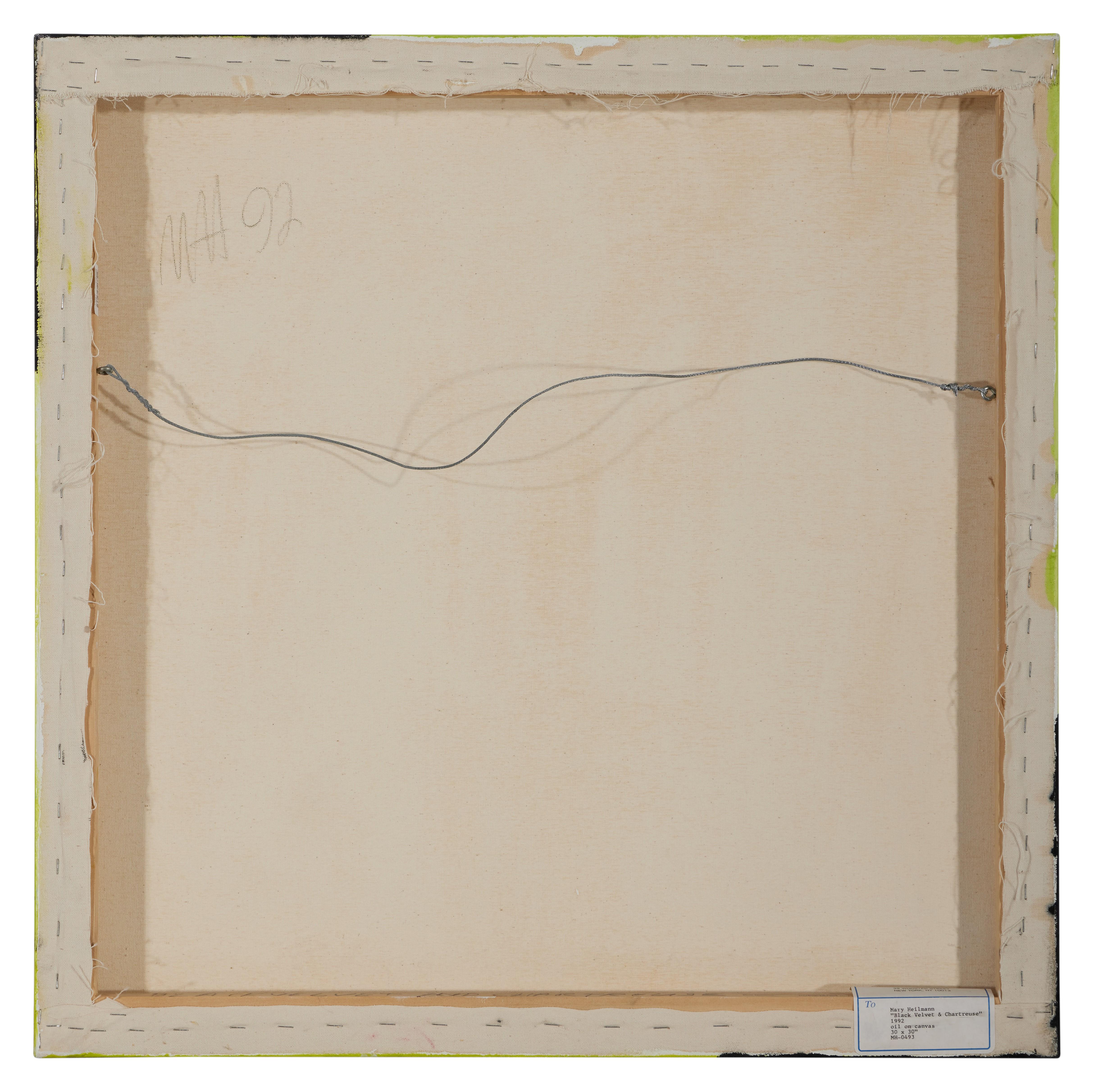 Mary Heilmann - Black Velvet and Chartreuse