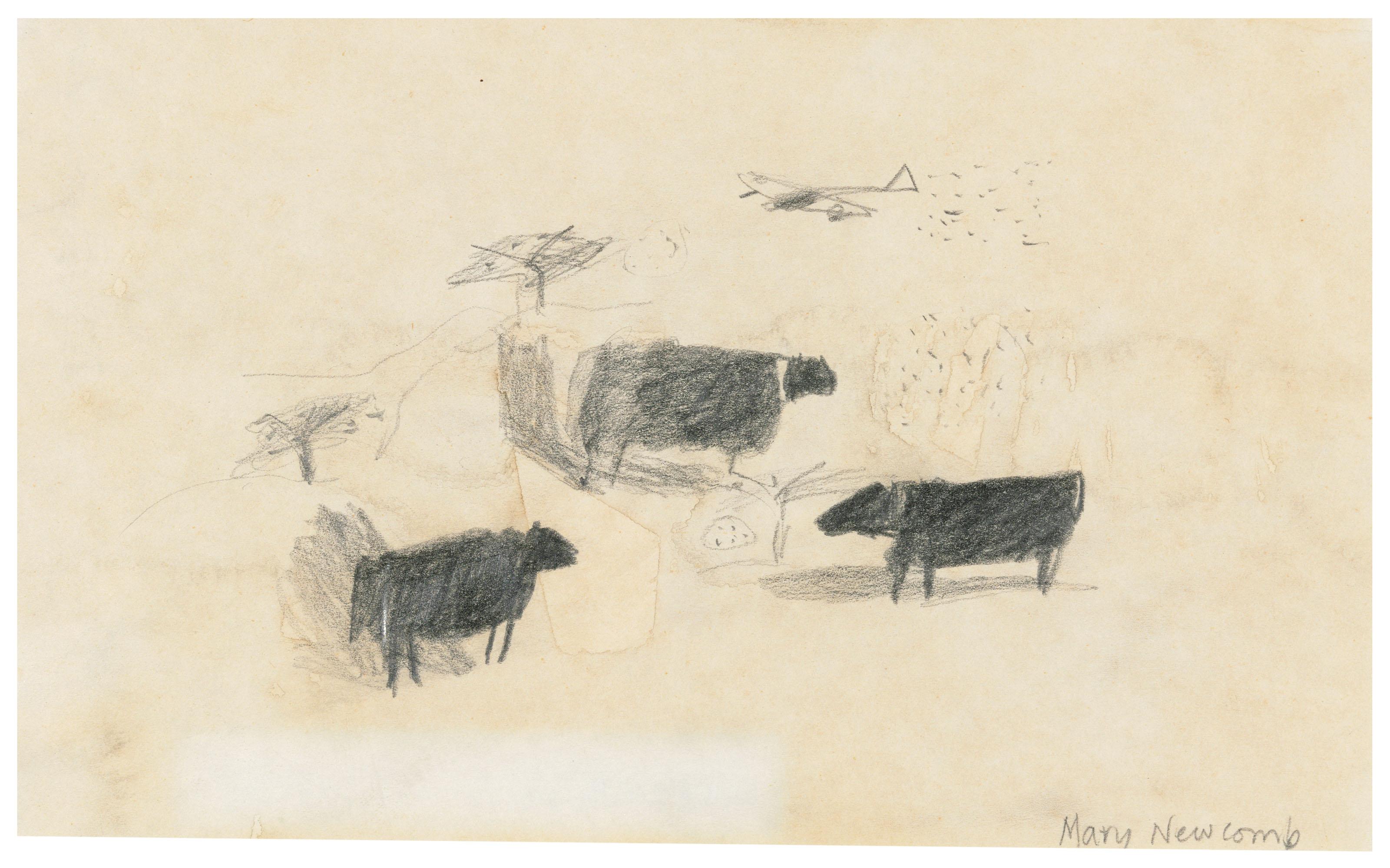 Mary Newcomb - Cows with Noisy Aeroplanes