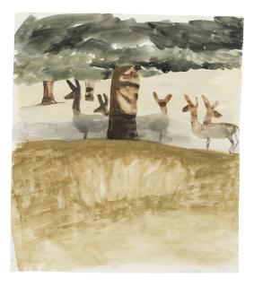 Mary Newcomb - Deer Alerted