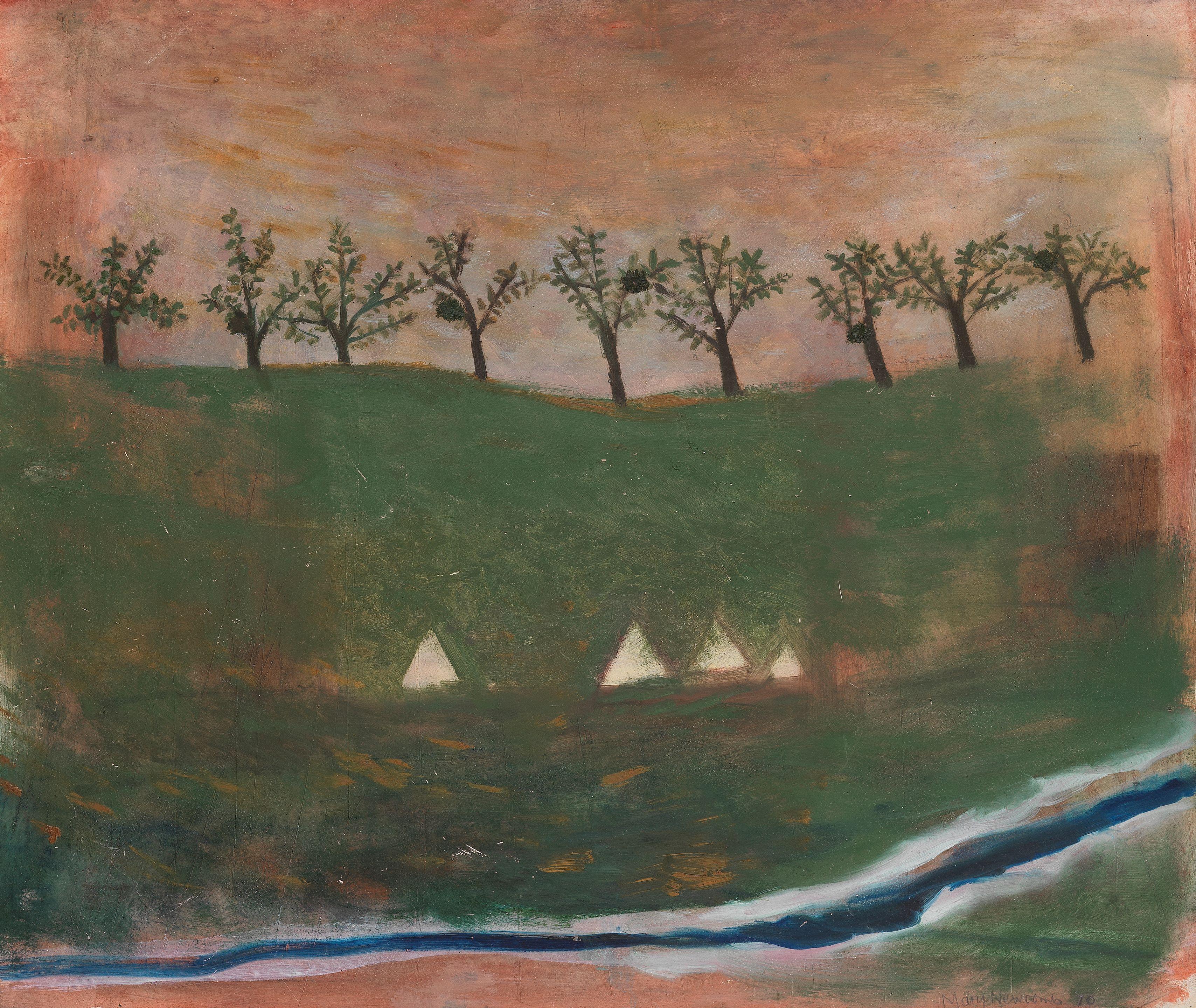 Mary Newcomb - Trees with Mistletoe, Brittany