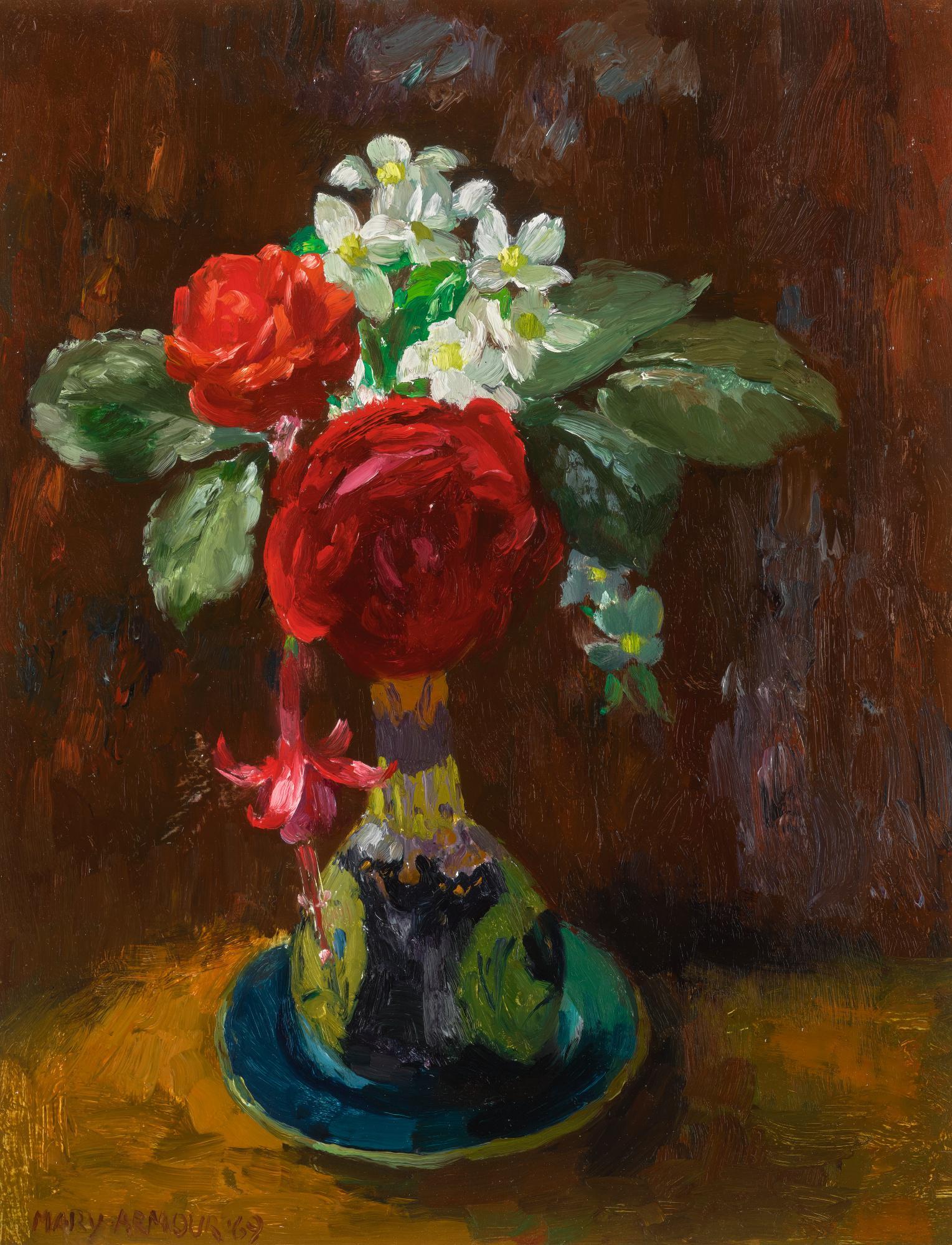 Mary Nicol Neill Armour, R.S.A., R.S.W. - Flowers In Chinese Dish