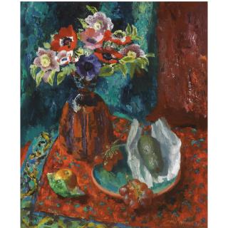 Mary Nicol Neill Armour, R.S.A., R.S.W. - Still Life With Anemones