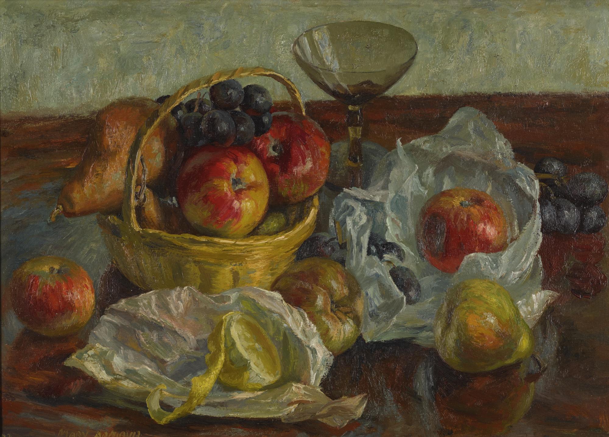 Mary Nicol Neill Armour, R.S.A., R.S.W. - Still Life With Glass