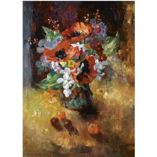 Mary Nicol Neill Armour - Still Life With Poppies
