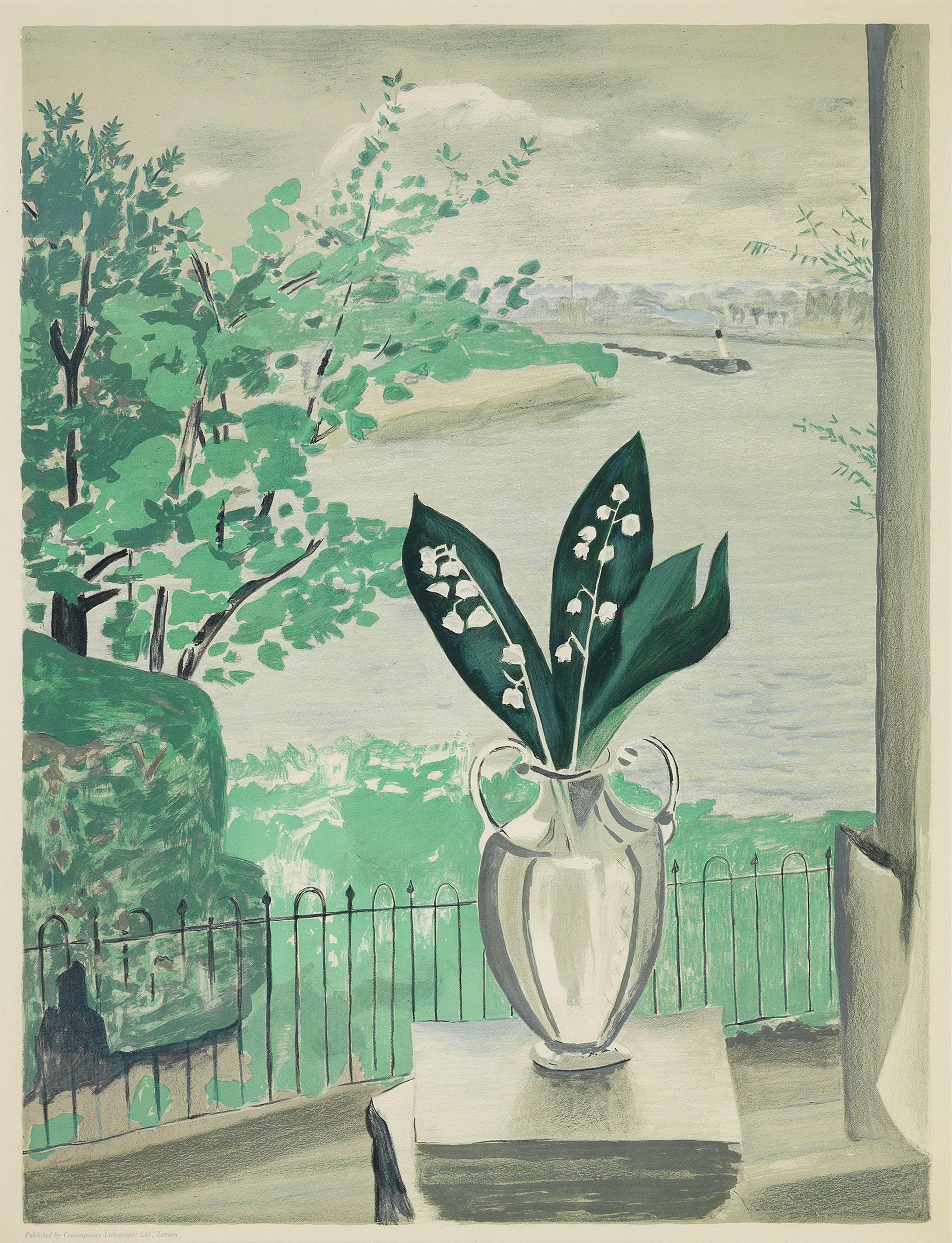 Mary Potter - The Thames at Chiswick, from Contemporary Lithographs Series Two