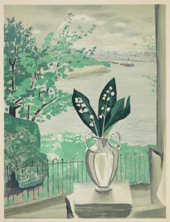 Mary Potter - The Thames at Chiswick, from Contemporary Lithographs Series Two