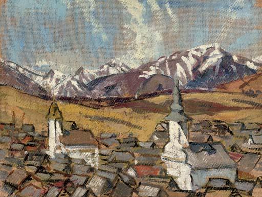 Mary Swanzy, H.R.H.A. - A Czechoslovakian Mountain Town