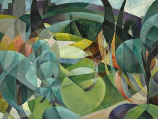 Mary Swanzy, H.R.H.A. - Landscape With Trees And Distant Buildings