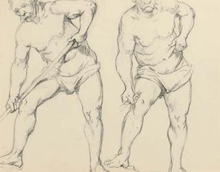 Mary Swanzy, H.R.H.A. - Male figure studies