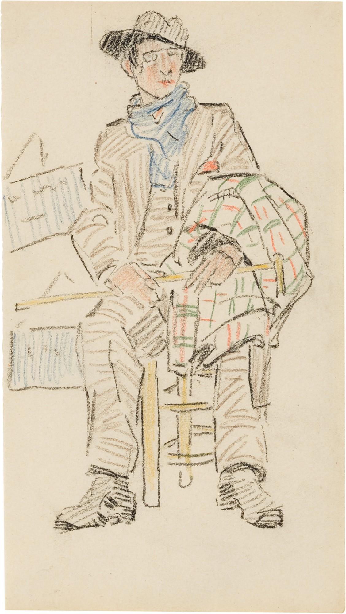 Mary Swanzy, H.R.H.A. - Pair of Life-Drawing Class Studies | Paire d\'études de classe en dessin de vie