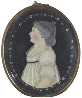 Mary Way - Portrait Miniature of a Lady