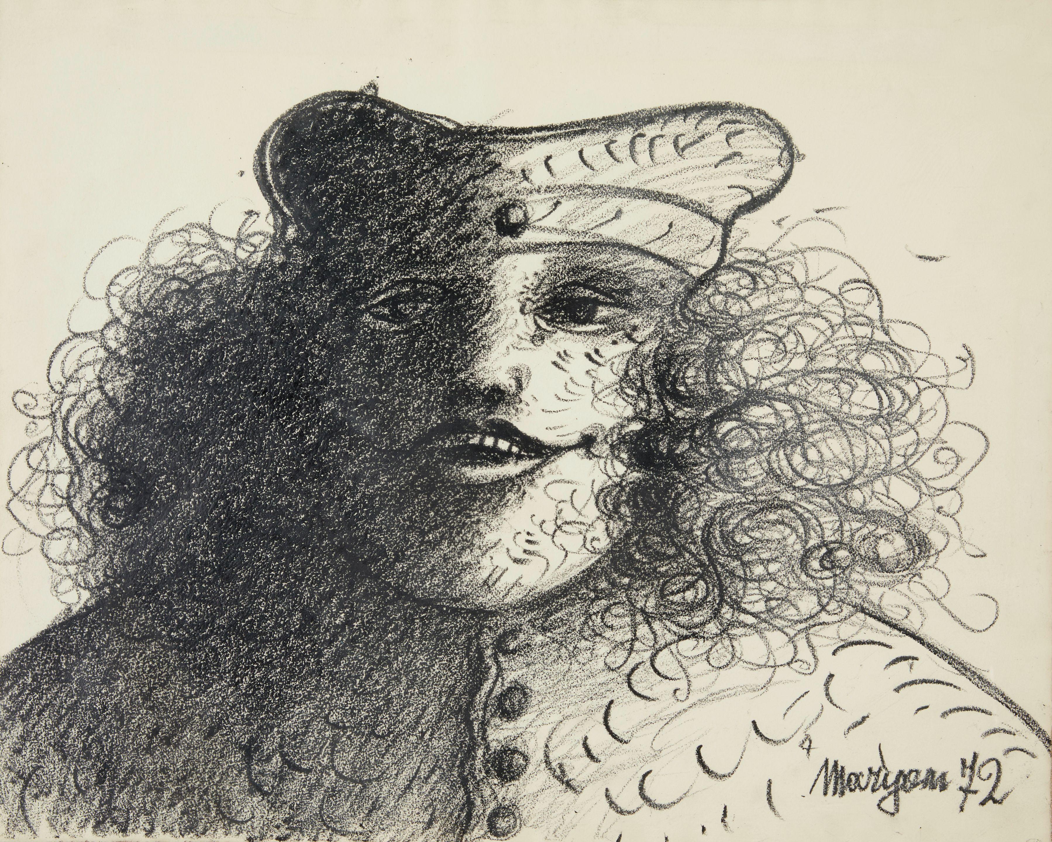 Maryan S. Maryan - Portrait 18 x 22 1/2 in. (45.7 x 57.2 cm) framed 24 1/2 x 29 1/2 x 1 3/4 in.