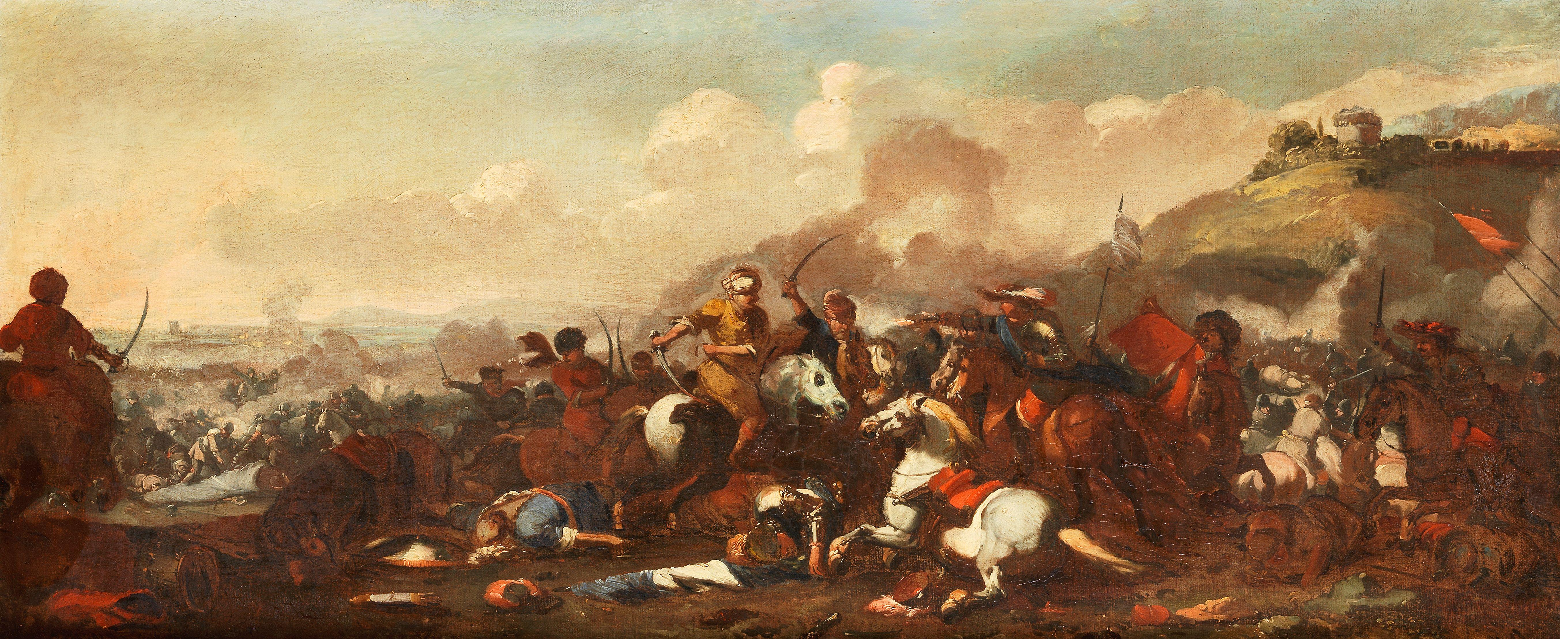 Marzio Masturzio - A cavalry skirmish between Turks and Christians