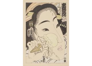 Masami Teraoka - Study for 31 Flavors Invading Japan / French Vanilla