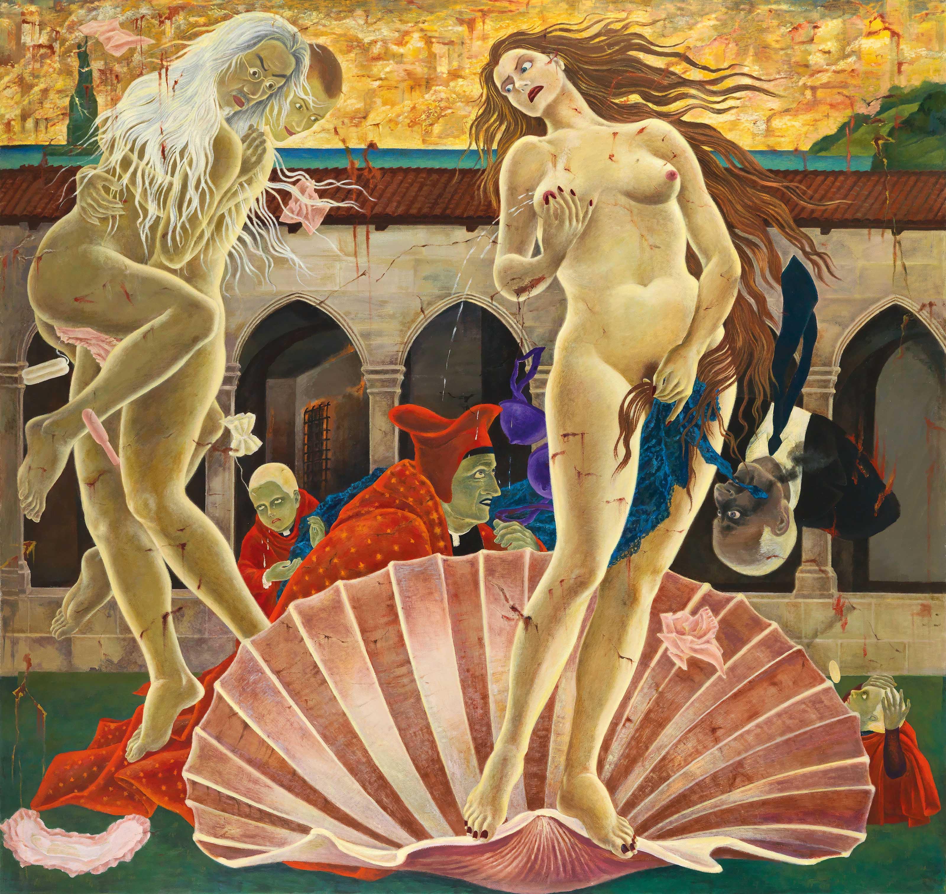 Masami Teraoka - The Cloisters / Birth of Venus