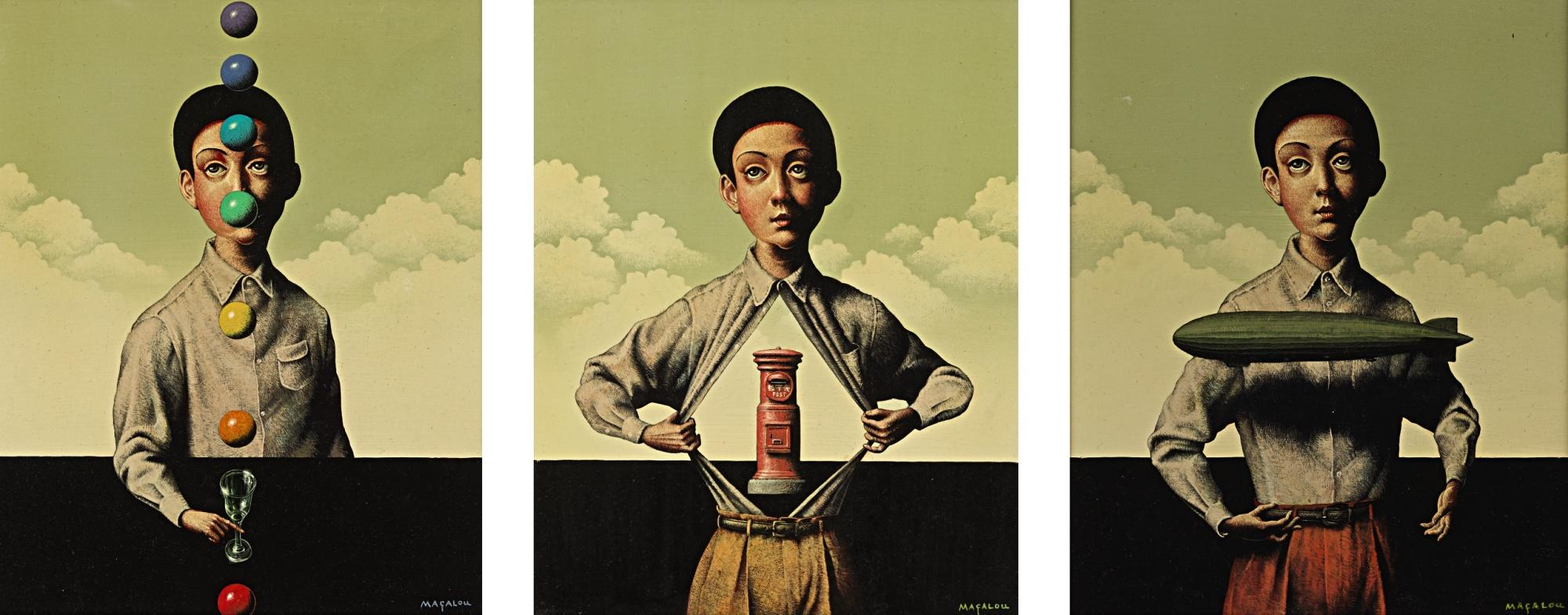 Masaru Shichinohe - Rainbow Cocktail, The Post Box, The Flying Ship (Triptych)