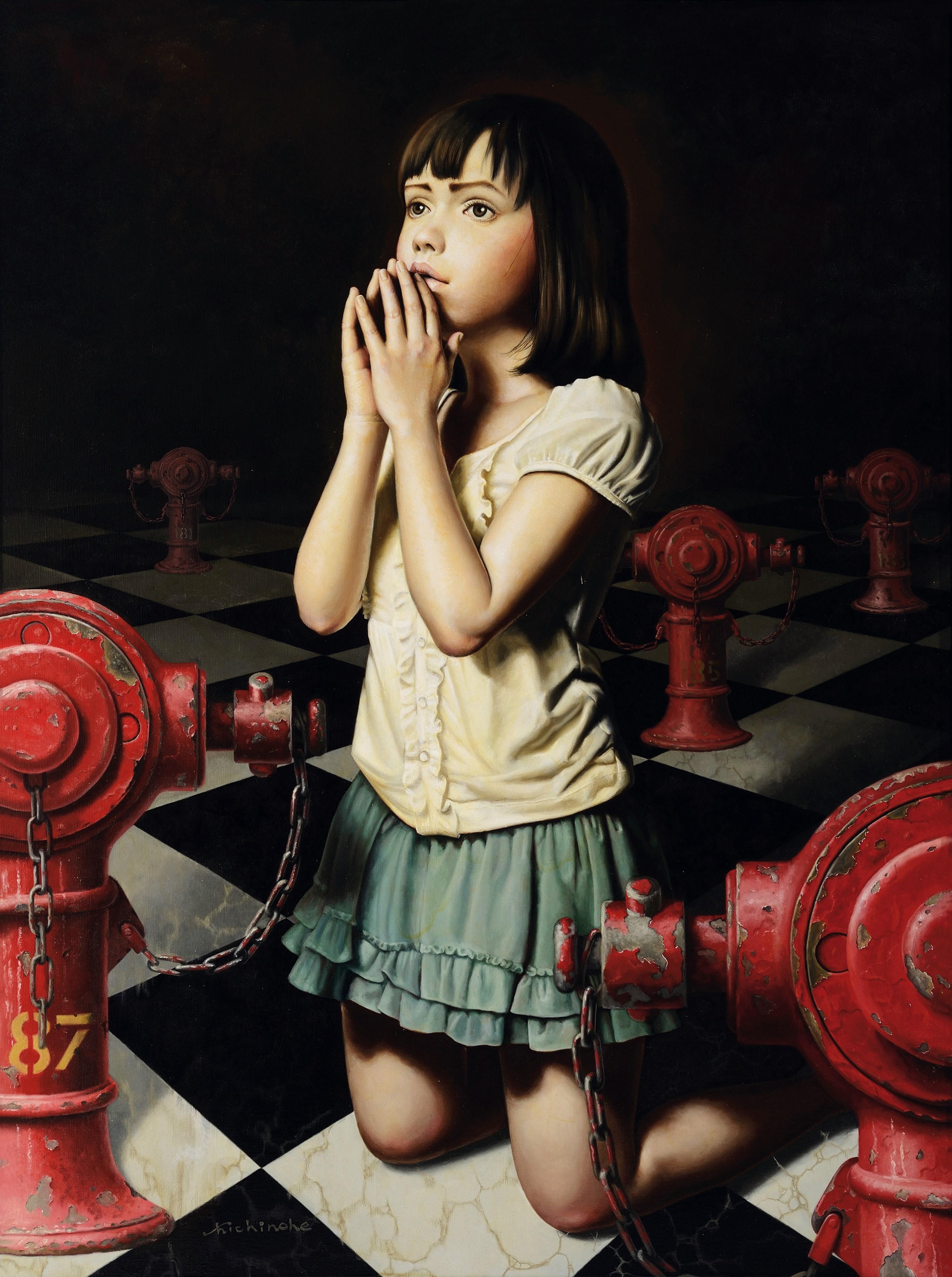 Masaru Shichinohe - The Praying Girl(Painted In 2012)