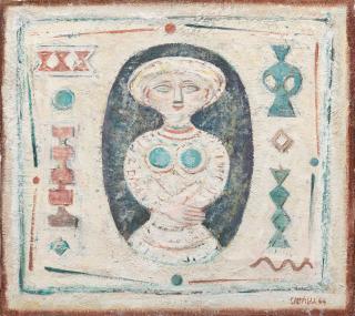 Massimo Campigli - Composizione / Figura femminile