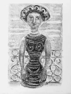 Massimo Campigli - Donna al Balcone (Meloni & Tavola 161)