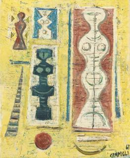 Massimo Campigli - Donna biancha con le scale