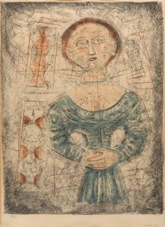 Massimo Campigli - Donna in blu.