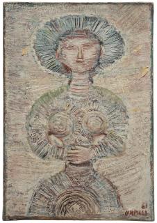 Massimo Campigli - Donna seduta (Idolo)