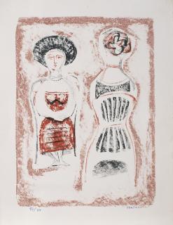 Massimo Campigli - Due donne