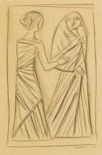 Massimo Campigli - Due donne