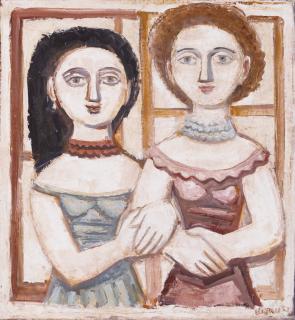 Massimo Campigli - Due donne
