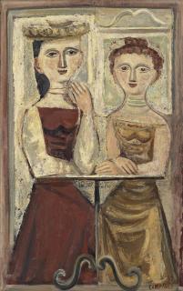 Massimo Campigli - Due Figure