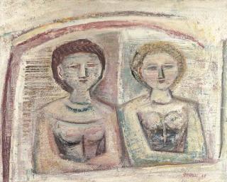 Massimo Campigli - Due Figure