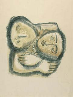 Massimo Campigli - L’Abbraccio. (Die Umarmung).