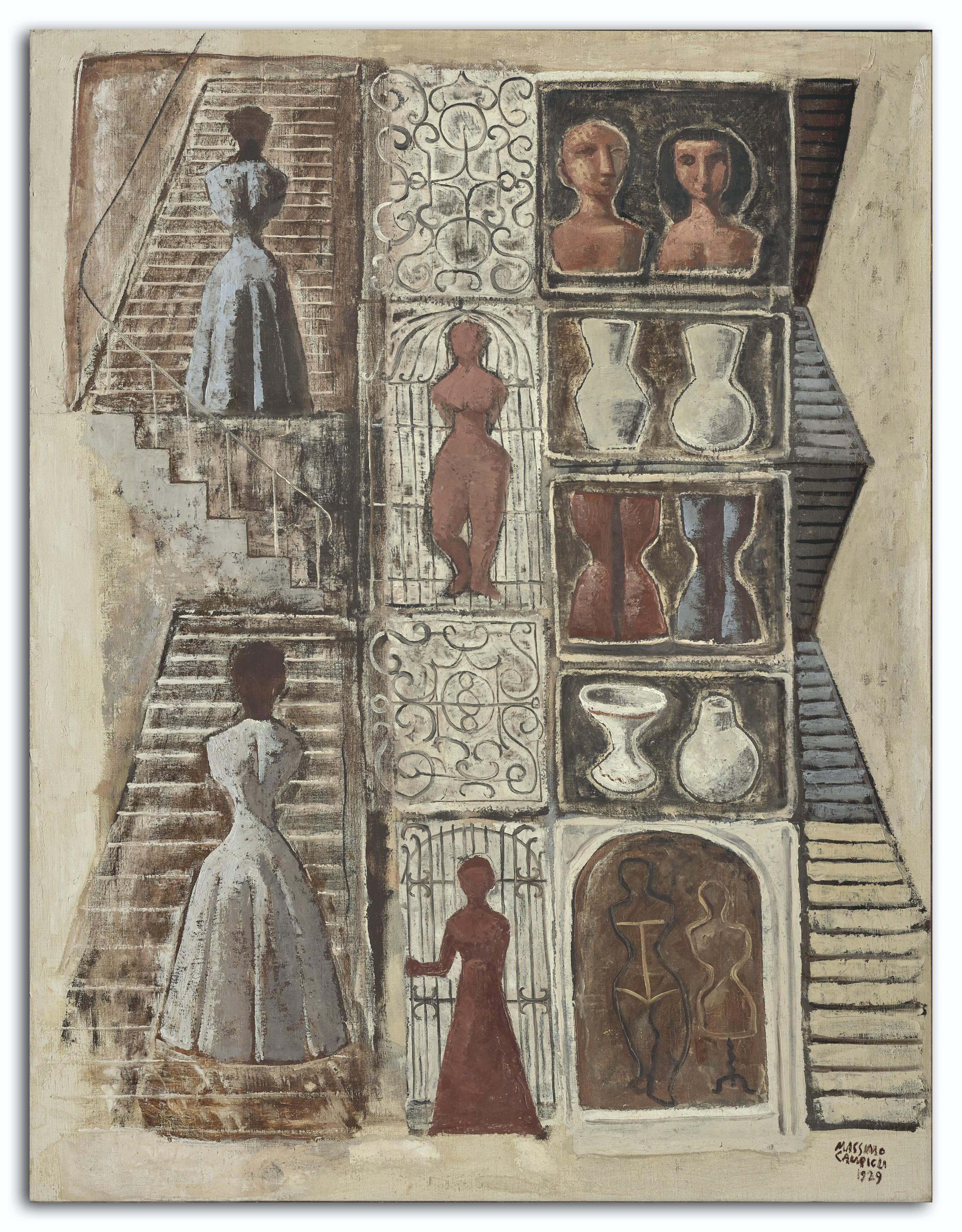 Massimo Campigli - Le Grand Magasin Ou Le Marché, 1929