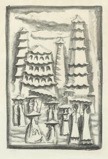 Massimo Campigli - One Plate, from \'Marco Polo: Il Milione\'