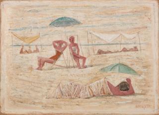 Massimo Campigli - Spiaggia / Donne sulla spiaggia