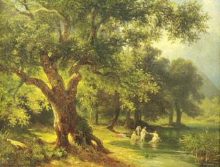 Massimo d\'Azeglio - Bagnanti al fiume