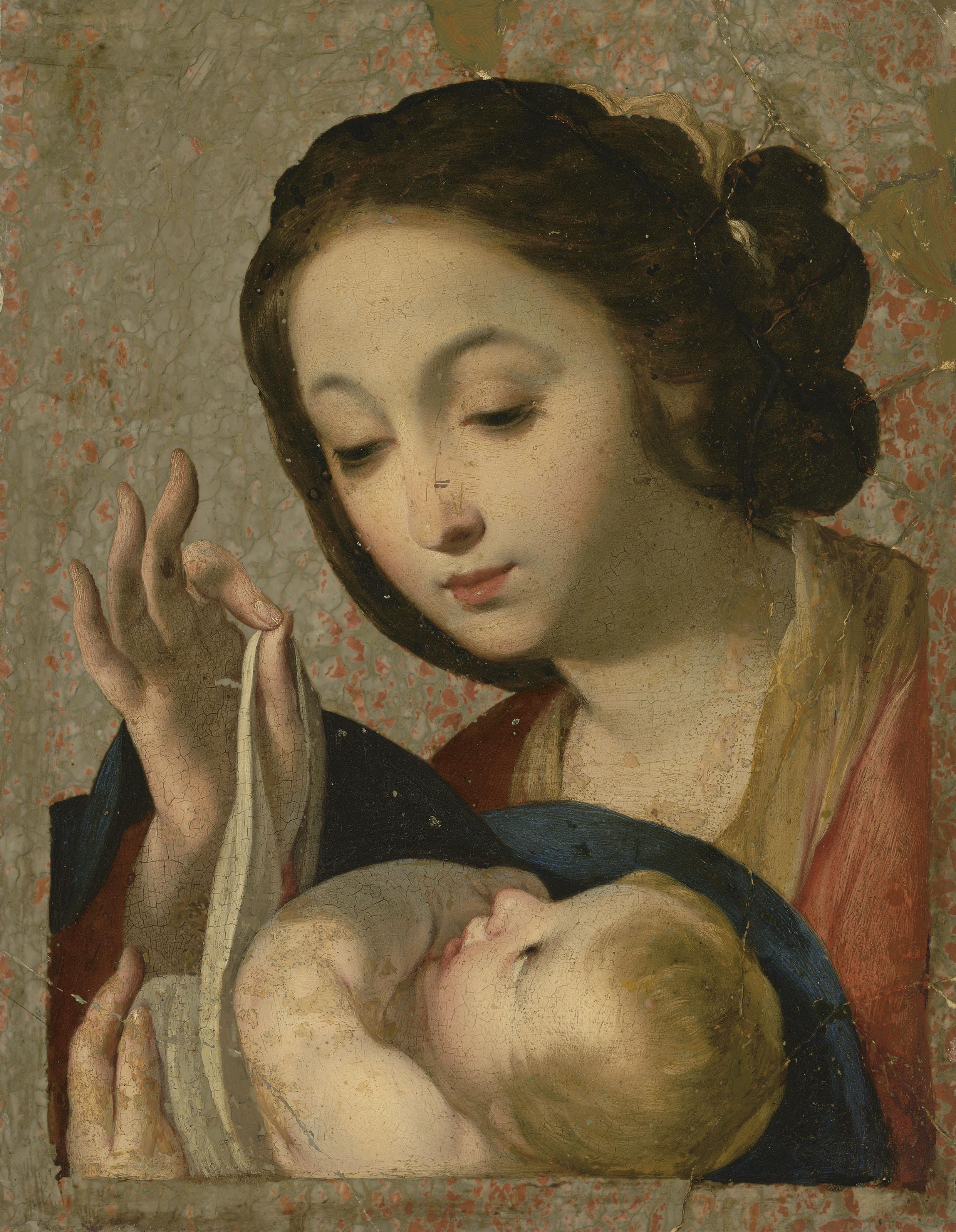 Massimo Stanzione - The Madonna and Child
