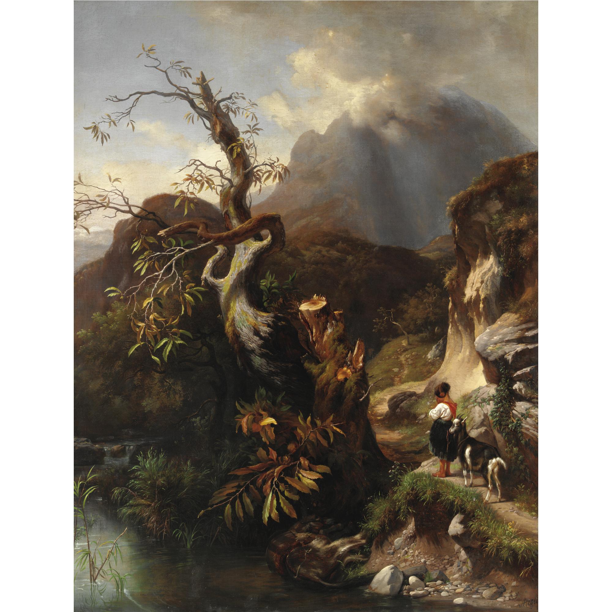 Massimo Taparelli D\'Azeglio - Contadinella Alla Quale È Caduto L\'Asino In Un Cattivo Passo