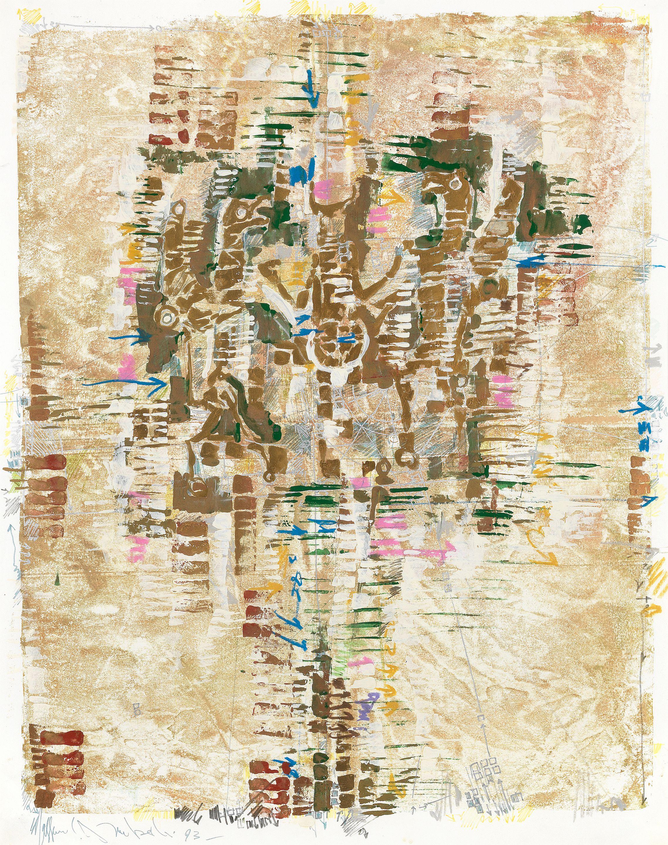 Massoud Arabshahi - Brown and Gold Talismans