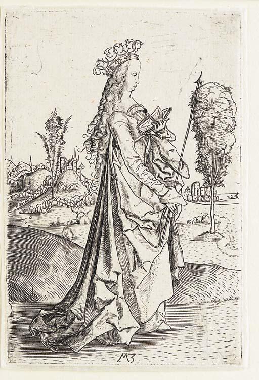 Master MZ - Saint Ursula (B. 10; L. VIII 11)